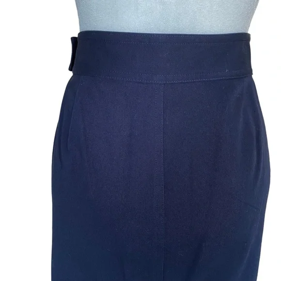 Lauren Ralph Lauren Navy Pencil Skirt - Picture 5 of 10